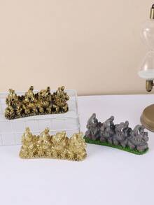 1只現代樹脂大象雕塑客廳裝飾品,可愛的花園動物工藝雕塑,微景觀,花園裝飾,室內/室外裝飾家用桌面裝飾擺件,客廳、臥室、餐廳的桌上飾品,現代家居裝飾 - 彩色 - 查看 5