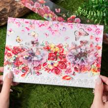 1roll/Bag Shell-Like Pet Tape Flower Gathering Series For Scrapbooking - Pink - View 7