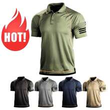 Camiseta De Las Fuerzas Especiales Hombres Táctica De Manga - Caqui - Ver 2