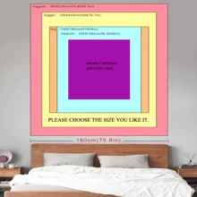 1pc Multi-Functional Simple Style Fabric Wall Art Tapestry For Room Decoration, Suitable For Boy's/Girl's Bedroom Aesthetic, With Installation Tools, Flag For Room, Room Decor, Tapestry, Wall Decor ,Room Stuffs, Flags For Room, Home Decor, Wall Tapestry - Multicolor - View 3