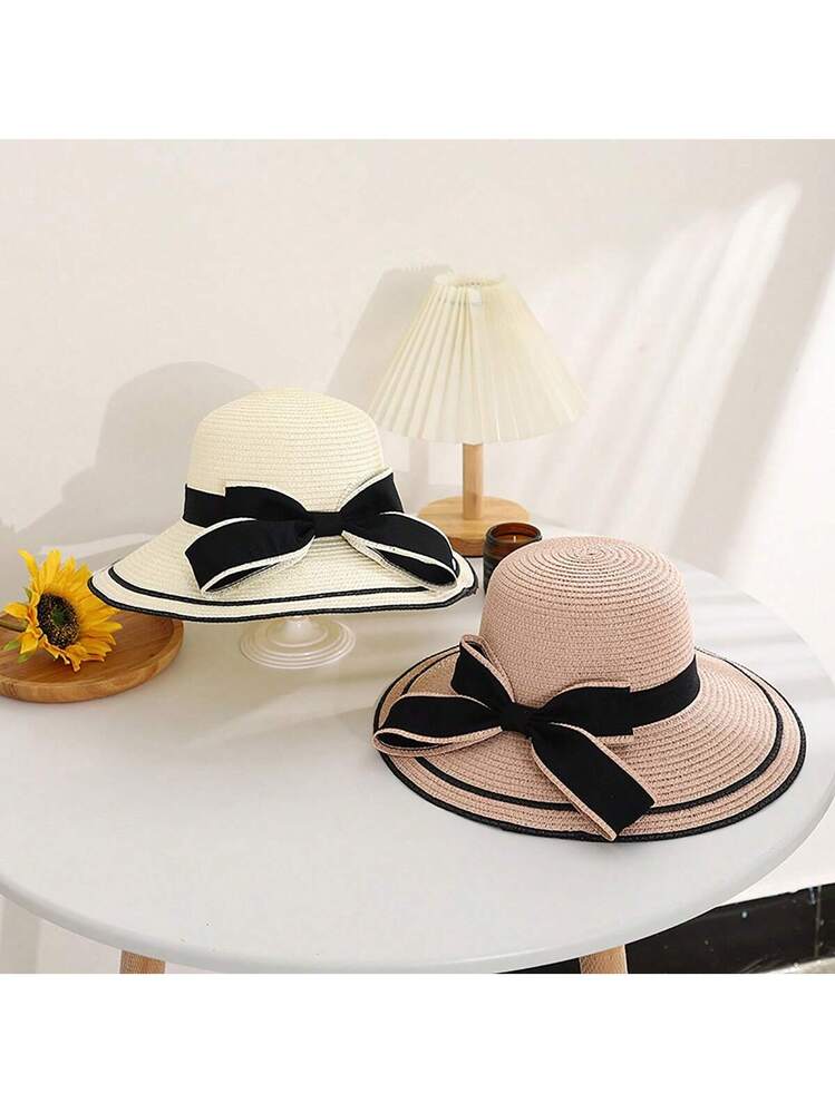 Cappello Da Sole In Paglia Donna Solyinne: Pieghevole, Con Tesa E Sottogola