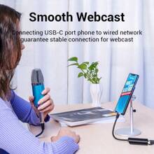 VENTION USB C To Ethernet Adapter, Gigabit RJ45 To USB 3.0 Type-C Ethernet Network Adapter, Compatible With IPhone 15/Plus/Pro/Max, MacBook Pro, IPad Pro, Dell XPS And More - Black - View 6