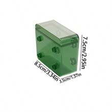 1pc Dustproof Detachable Cable Storage Box With Splice Design - Green - View 10