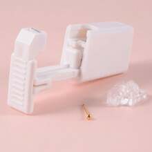 Firstomato 1PC Disposable Sterile Nose Piercing Kit, Self Nose Piercing Gun, No Pain, More Nose Piercing Gun Piercer Machine Kit, Easy To Use - Includes Studs And Tool For Painless Piercing - Gold - View 14