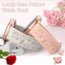 Unbeinst 1 条 20 毫米压纹玫瑰硅胶表带，女式防水运动表带，兼容三星 Galaxy Watch 6/5/4（40 毫米 44 毫米）/Galaxy Watch 5 Pro（45 毫米）/Galaxy Active 2/Galaxy Watch 3