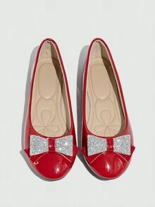 2024 年新款轻柔微风风格女士舒适低帮平底鞋 - 紅色 - 查看 3