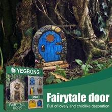 1set Miniature Garden Fairy Door & Dwarf Figures Wood Decoration For Microlandschaft - Multicolor - View 1