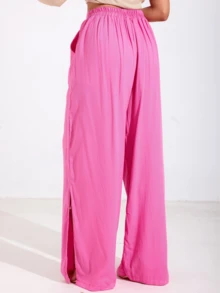 Women Pants - 粉色 - 查看 2