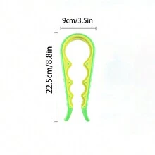 1Pc Kitchen Can Opener Multi Functional Bottle Opener Four In One Effort Saving Cap Opener Anti Slip Can Twisting Cap Spinner - Blue - View 2