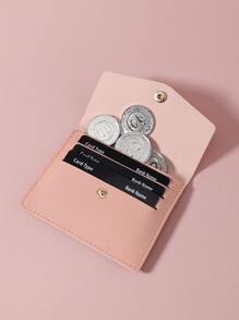 钱包口袋钱夹时尚男士超薄轻便便携式现金钱证件卡零钱包生日礼物青少年大学生中学生男士热粉色钱包高品质皮革卡夹卡夹钱包名片夹信用卡夹卡片夹女士女士迷你钱包卡片钱包 - 粉色 - 查看 3