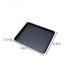 Retro Black High Temperature Resistant Multi-Purpose Cake Mold For Home Baking, Non-Stick Rectangle Baking Tray - Pink - View 6