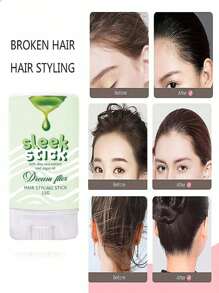 4 件/套发蜡棒造型梳套装 - 1 件绿色发蜡棒用于发际线和假发，1 件粉色发刷用于梳理发际线，1 件粉色边缘刷用于保持发际线光滑，1 件粉色尾梳用于造型，可作为圣诞礼物 - 15g Pink 4 Piece Set - 查看 9