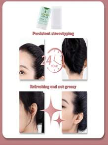 4 件/套发蜡棒造型梳套装 - 1 件绿色发蜡棒用于发际线和假发，1 件粉色发刷用于梳理发际线，1 件粉色边缘刷用于保持发际线光滑，1 件粉色尾梳用于造型，可作为圣诞礼物 - 15g Pink 4 Piece Set - 查看 7