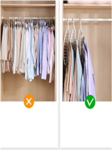 1個多功能衣架,家用儲存,可折疊的掛式晾衣架,配有神奇衣杆,成為衣物晾曬架 - 粉色 - 查看 5