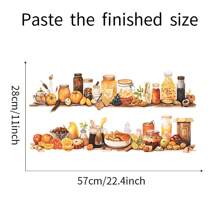 1入色彩繽紛的彩繪儲物架水果牆貼 - 彩色 - 查看 3