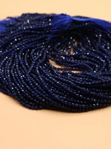 1串2毫米绿色和宝蓝色尖晶石珠子吊坠，适用于DIY手工项链、耳环、手链等珠宝配饰 - 2mm - 查看 10