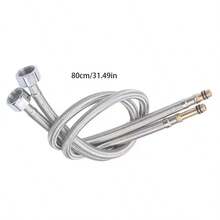 2入組304不銹鋼金屬編織軟管廚房水槽用,雙頭冷熱進水管 - 彩色 - 查看 10