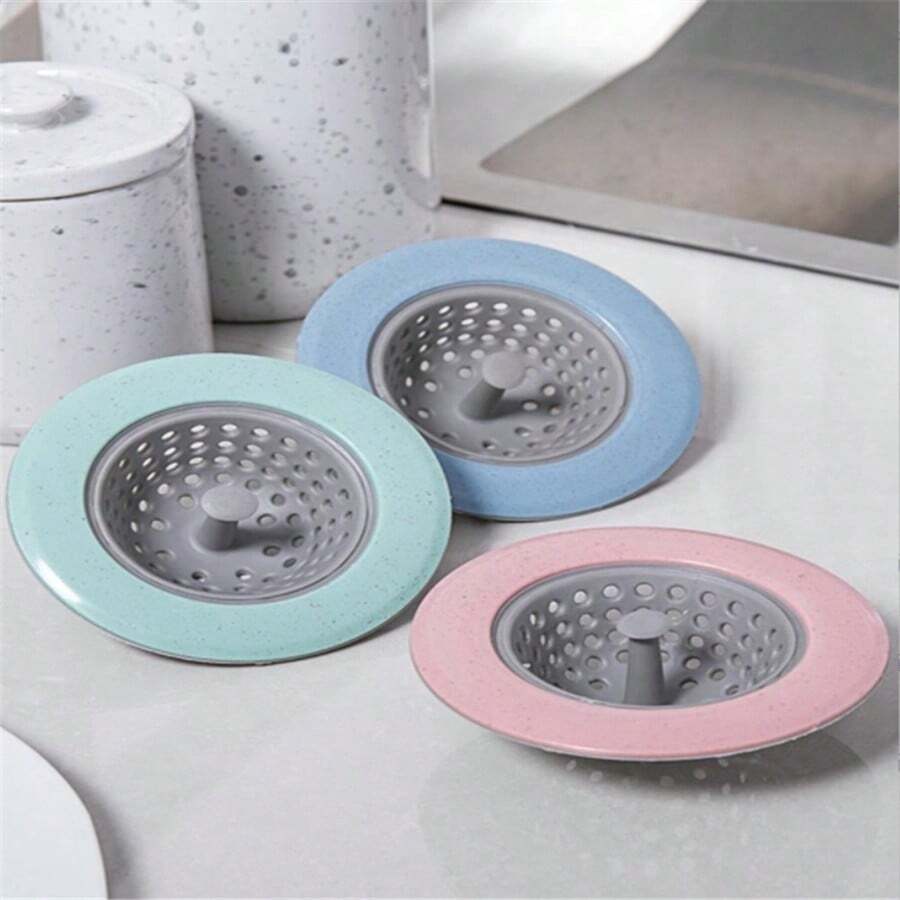 Kitchen Sink Strainer For Washing Vegetables & Dish, Drain Cover To Prevent Blockage Of Drainage Outlet - Blue - View 1