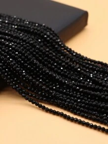 1串3毫米绿色和蓝宝石色尖晶石珠吊坠，适合DIY制作项链、耳环、手链和其他饰品 - 3mm - 查看 15