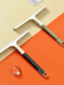 1只玻璃清潔器,家庭浴室廁所玻璃清潔工具,窗戶清潔工具 - 橘色 - 查看 1