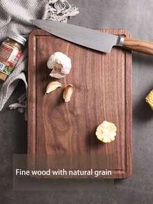 1塊木質菜板、相思木菜板、實木菜板、花紋木板、廚房用具 - 黃色 - 查看 4