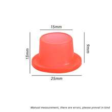 10pcs Faucet Leakproof Seal Gasket Triangle Valve Hose Connector Washer Silicon Rubber Ring - Threadless Transparent Red - View 6