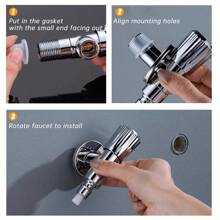 10pcs Faucet Leakproof Seal Gasket Triangle Valve Hose Connector Washer Silicon Rubber Ring - Threadless Transparent Red - View 5