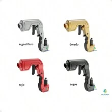Abrebotellas de pistola para botella de champán, cerveza y fiesta, diseñado para abrir botellas y latas - Dorado - Ver 6
