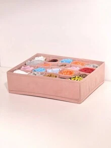 1 Miếng Màu hồng 20-lưới Đồ lót Hộp lưu trữ ngăn kéo , Bền chặt Quần áo Lưu trữ Ngăn kéo Đối với Đồ lót , Áo ngực , Vớ , Vật dụng trong nhà Tiết kiệm không gian Hộp đựng Của Tủ , Tủ đóng tường , Phòng ngủ , Nhà  , Ký túc xá - Hồng - Xem 4