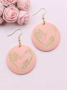 木盤刻有媽媽、娜娜、老師、阿姨、妻子、rn 吊墜耳環,送給母親、奶奶、阿姨、妻子和護士的禮物 - Earring - 查看 4