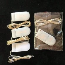 Button Battery Powered Copper Wire String Lights, Perfect For Festive Party Ambiance Decoration - Warm White - View 5