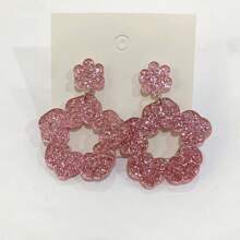 Valentine's Day Earrings - Pink - View 3