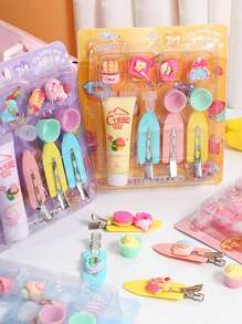 1 lub 2 szt. spinki do włosów z żywicy kremowej, zestaw akcesoriów do majsterkowania