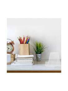 書立、亞克力展示架、透明書架,適用於商場、圖書館,書本持有者,手機套相冊支架 - 透明 - 查看 3