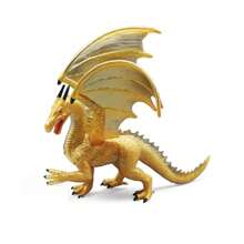 1pc Golden Dragon Fantasy Toy, Mighty Dragon Statue, Anime Figure, Perfect Gift For Collectors - Gold - View 4