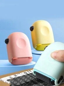 1pc Multi Functional Information Protection Roller Style Garbled Seal, Confidential Express Documents, Privacy Seal, Smudging Pen - Yellow - View 1