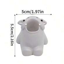 創意牙刷收納器,適用於室內浴室裝飾小飾品牙刷收納兒童禮物 - 黃色 - 查看 5