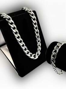 Corrente Cordão Grossa Masculino 70 cm Unissex  Aço inox 6 mm - Estrela - Visão 2