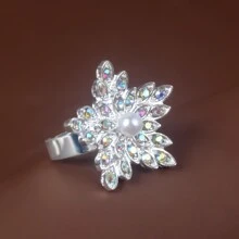 Nhẫn trang trí Rhinestone - Bạc - Xem 9
