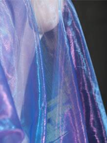 1片古風兩層漸變半透明水光雪紡布,適用於製作複古風創意婚紗裙設計師服裝布 - 彩色 - 查看 7