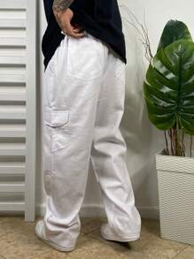 Men Jeans - 白色 - 查看 2