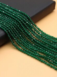 1串3毫米绿色和蓝宝石色尖晶石珠吊坠，适合DIY制作项链、耳环、手链和其他饰品 - 3mm - 查看 17