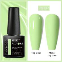 6Pcs/Set Color Gel Nail Polish Set Kit Glitter Spring Summer UV LED Nail Art Gel Vernis Soak Off Semi Permanent Base Top Coat Nails - Multicolor - View 10