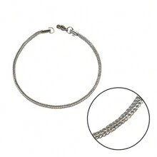 Men'S Chain Bracelets - Silver - View 4