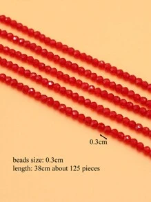 1串2毫米绿色和宝蓝色尖晶石珠子吊坠，适用于DIY手工项链、耳环、手链等珠宝配饰 - 2mm - 查看 2