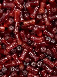 30 顆 6*12 毫米純色玻璃竹珠用於手工手鍊、diy 珠寶製作、項鍊、耳環、鑰匙鏈 - 6x12mm竹節珠 - 查看 14