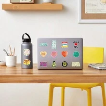 50pcs Cute Cartoon Jesus Stickers Ins Style Fashion Decorative Pattern Stickers For Glass, Cup, Notebook, Phone Case, Luggage, Fridge, Computer, Journal, Desk, Diy Art And Crafts, Self-Adhesive, Waterproof - Multicolor - View 7