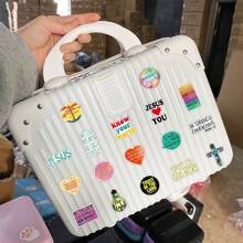 50pcs Cute Cartoon Jesus Stickers Ins Style Fashion Decorative Pattern Stickers For Glass, Cup, Notebook, Phone Case, Luggage, Fridge, Computer, Journal, Desk, Diy Art And Crafts, Self-Adhesive, Waterproof - Multicolor - View 9