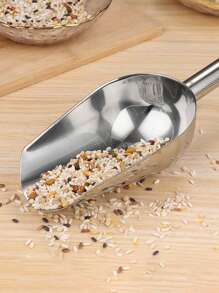 1個不鏽鋼多功能廚房鏟,適用於冰塊、咖啡豆、麵粉等 - 銀色 - 查看 5