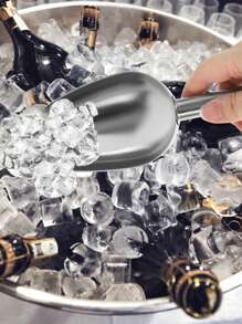 1個不鏽鋼多功能廚房鏟,適用於冰塊、咖啡豆、麵粉等 - 銀色 - 查看 3